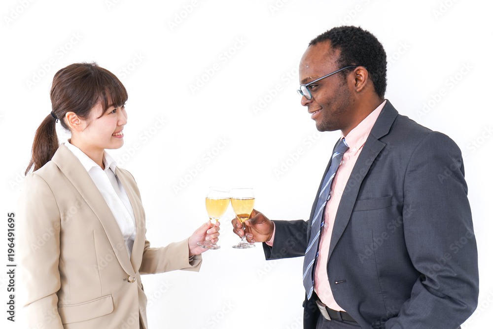 Businesspersons drinking alcohol image Businesspersons drinking alcohol image