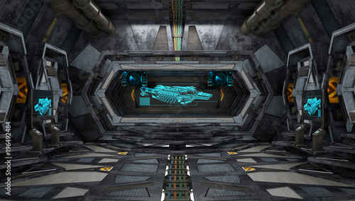Destroyer. Large spaceship interior.  (ID: 196492484)