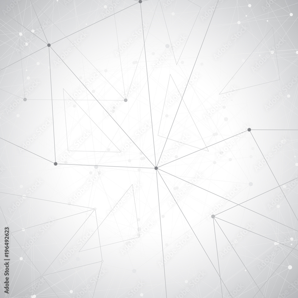 Grey graphic background dots with connections for your design, illustration Grey graphic background dots with connections for your design, illustration
