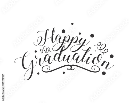 happy graduation typography typographic creative writing text image 3