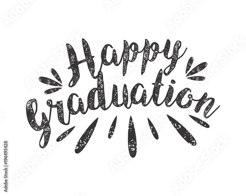 happy graduation alphabet typography font text image vector icon 2