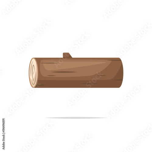 wooden log vector illustration