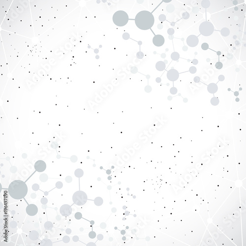 Vászonkép Tecnology grey background