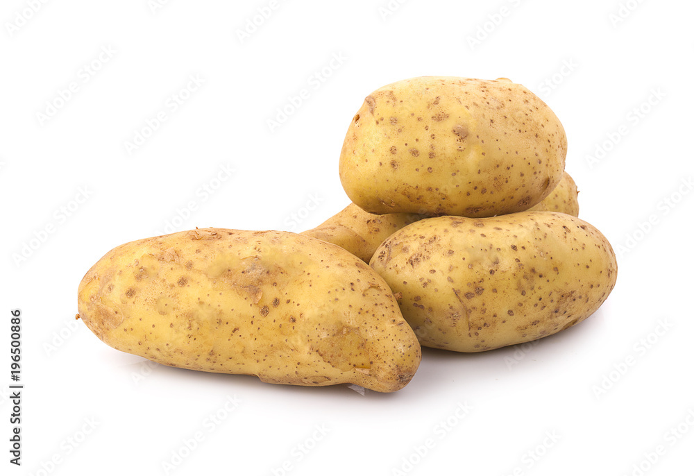 Potatoes isolated on white