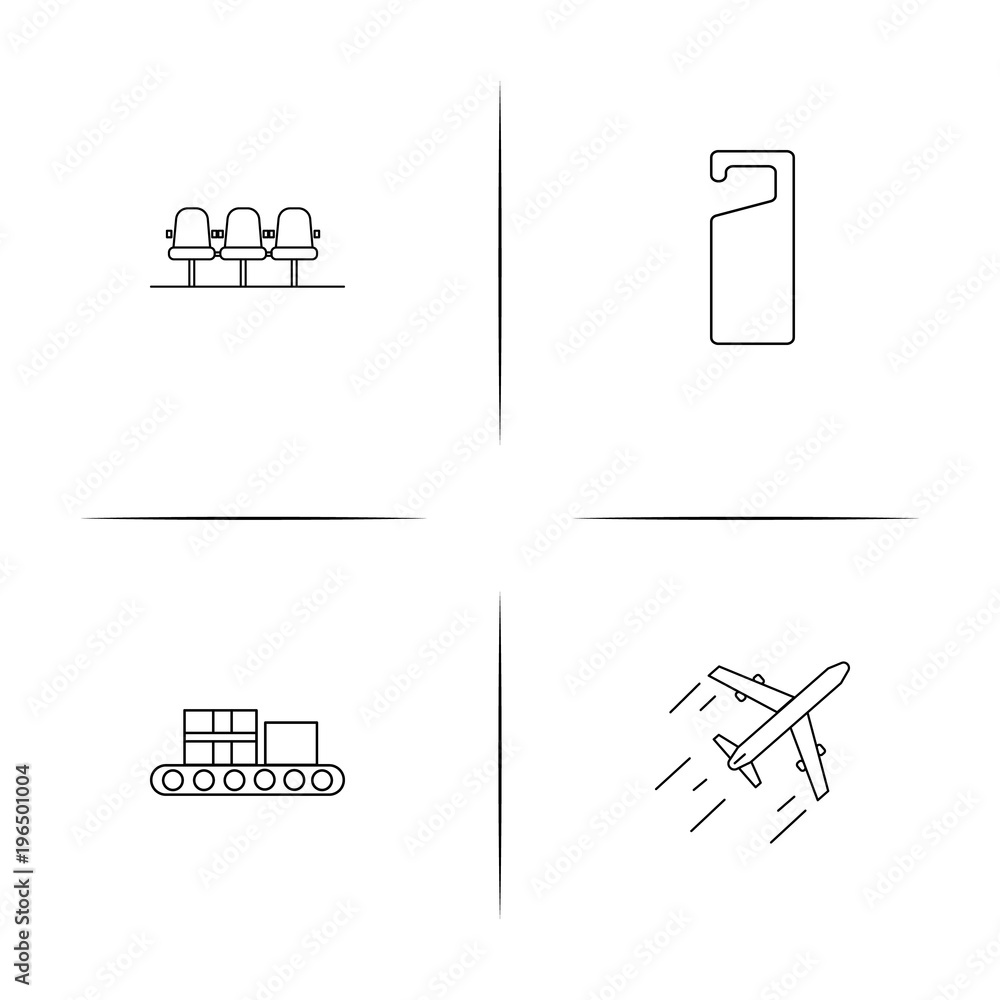 Travel simple linear icon set.Simple outline icons Travel simple linear icon set.Simple outline icons