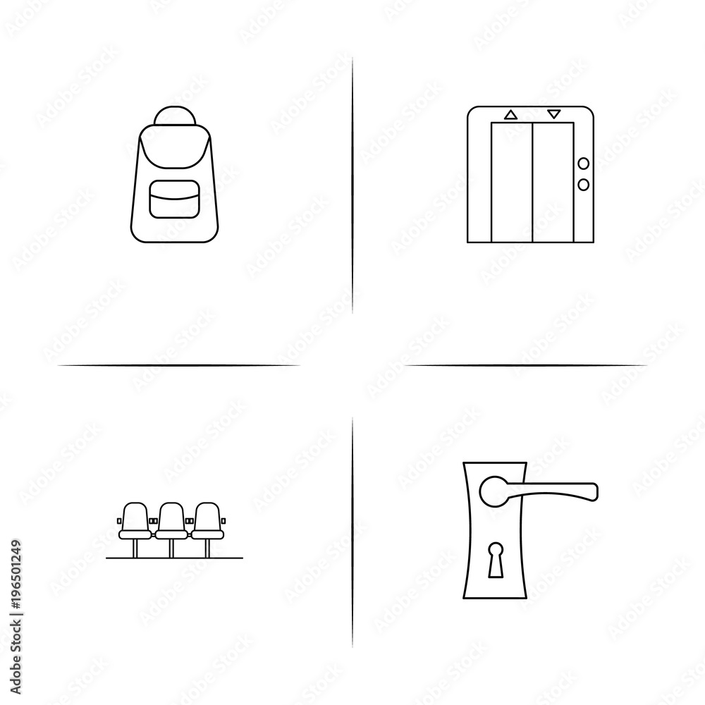 Travel simple linear icon set.Simple outline icons Travel simple linear icon set.Simple outline icons