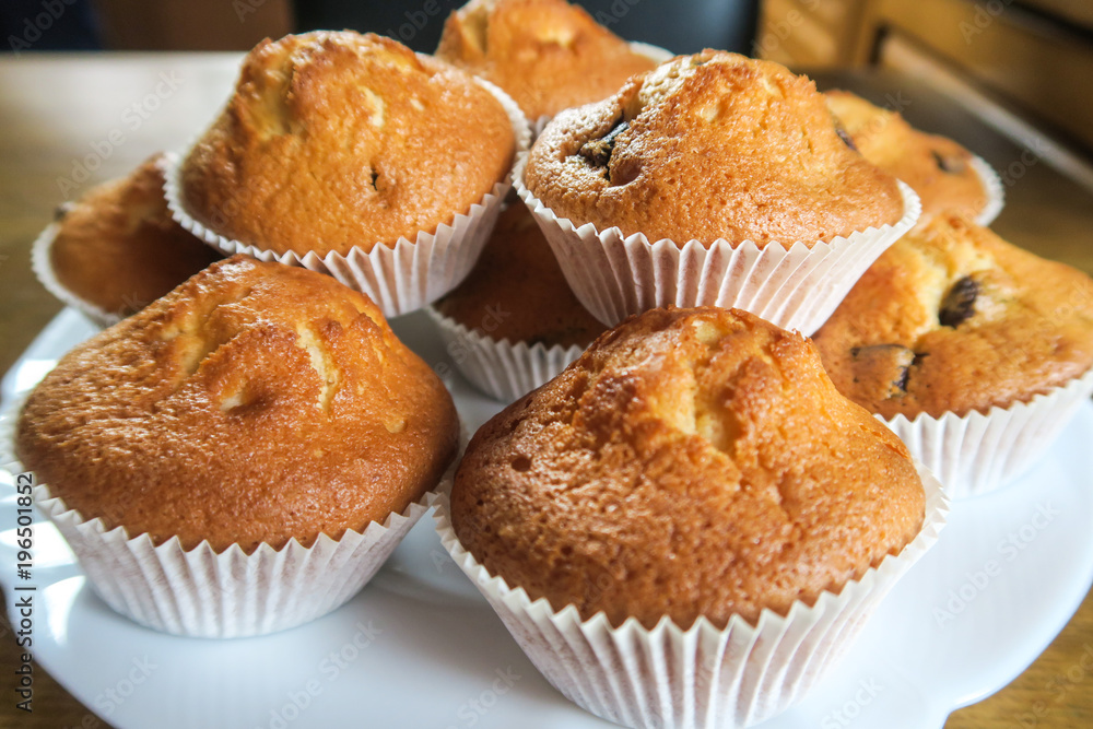 sweet muffins with chocolate sweet muffins with chocolate