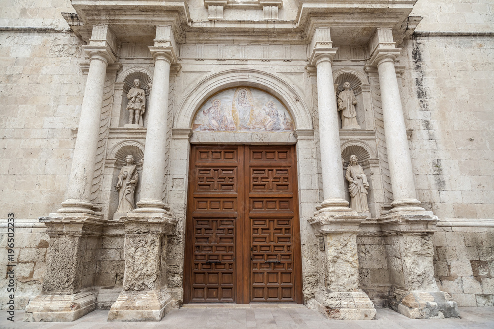  Architecture, religious building, church, iglesia de sant julia, baroque style, Arbos, province Tarragona,Catalonia.Spain.