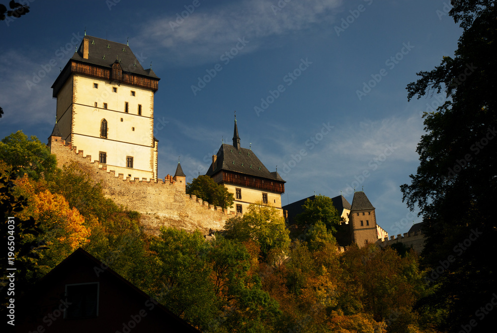 Karlstejn - old historical castle in Czech republic, built by Czech King and Roman Emperor Charles IV