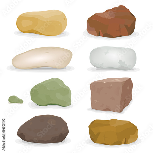 Rocks, Boulders And Stones Set