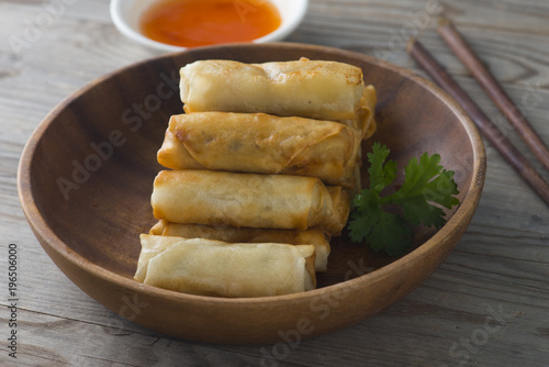 Lumpia Spring Rolls , asian food photo