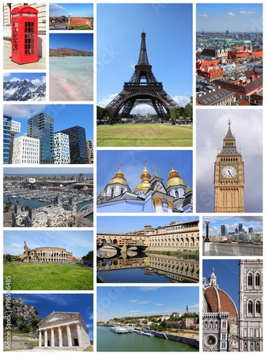 Photography Visit Europe -  postcard collage