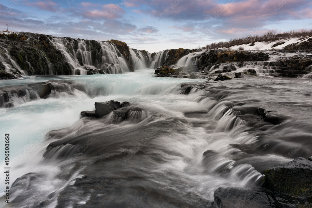 Braurfoss waterfall Iceland Braurfoss waterfall Iceland