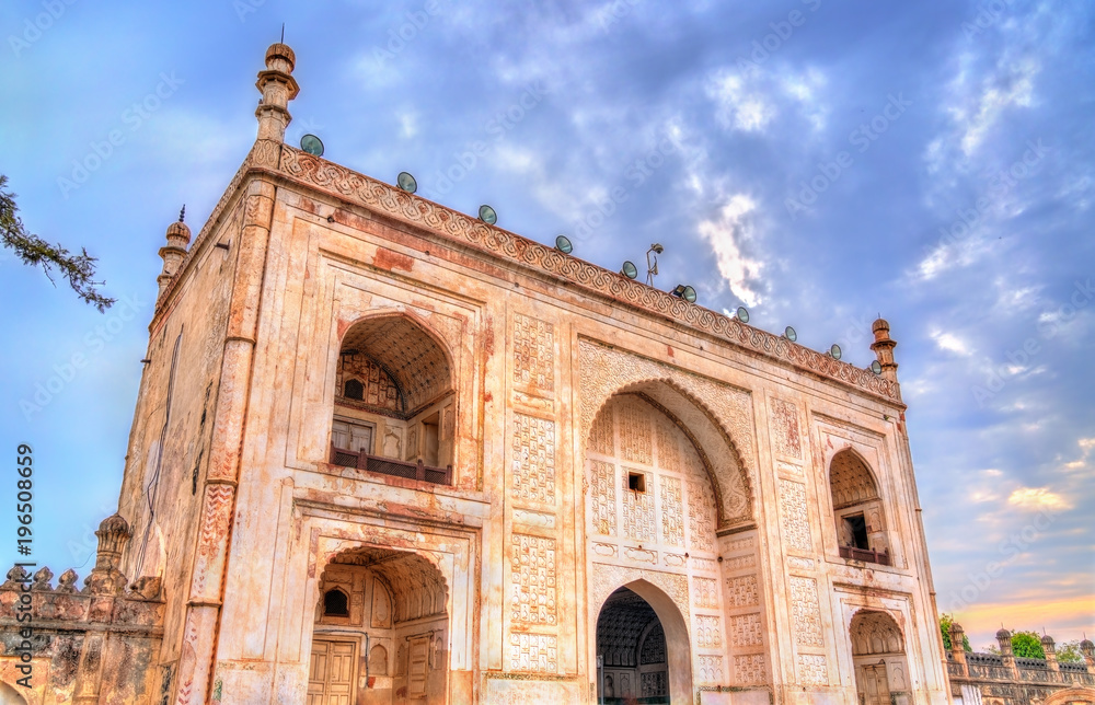 Entrance of Bibi Ka Maqbara Tomb, also known as Mini Taj Mahal. Aurangabad, India