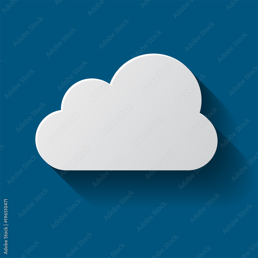 cloud icon isolated on background. Cloud flat illustration vector cloud icon isolated on background. Cloud flat illustration vector
