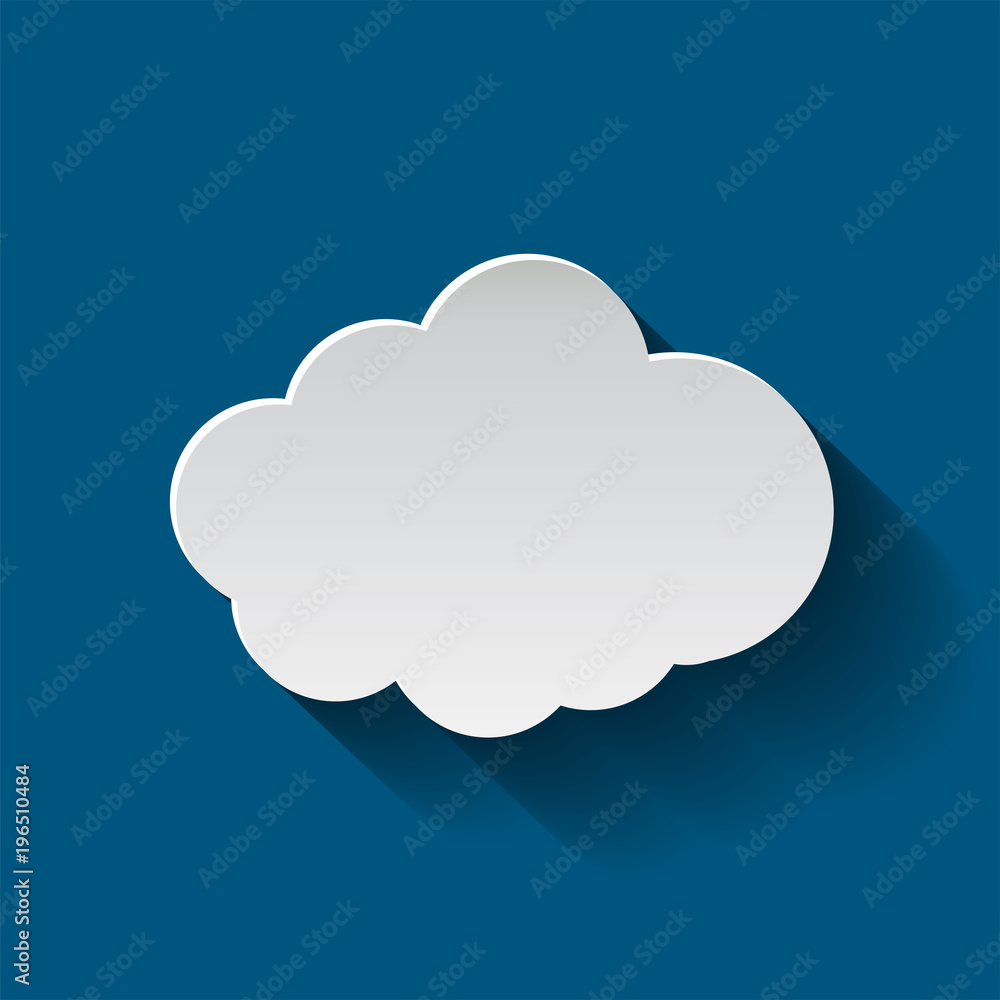cloud icon isolated on background. Cloud flat illustration vector cloud icon isolated on background. Cloud flat illustration vector