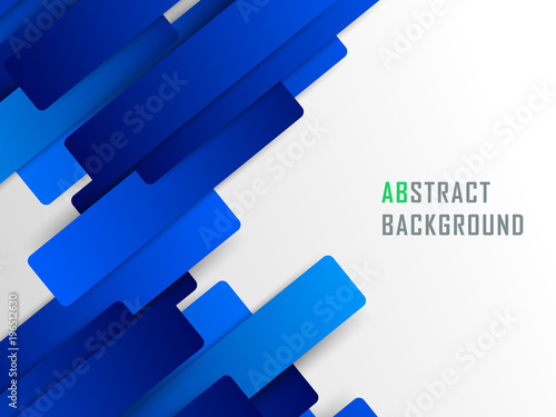 Abstract geometric blue line background. Modern business brochure, leaflet, flyer, cover template. 