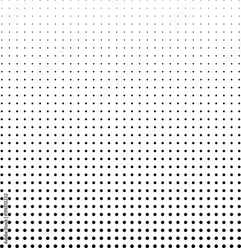 Halftone gradient pattern vertical vector illustration. Black white dotted halftone texture. Pop Art black white halftone Background. Background of Art. AI10