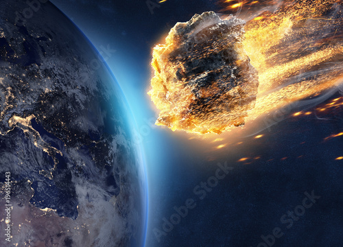 Asteroid fliegt auf Erde zu photo