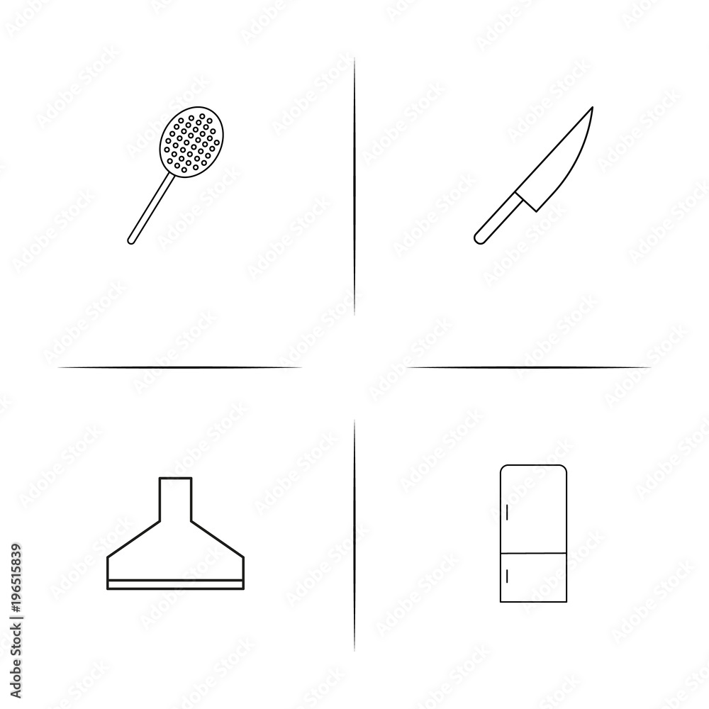 Home Appliances And Equipment simple linear icon set.Simple outline icons Home Appliances And Equipment simple linear icon set.Simple outline icons