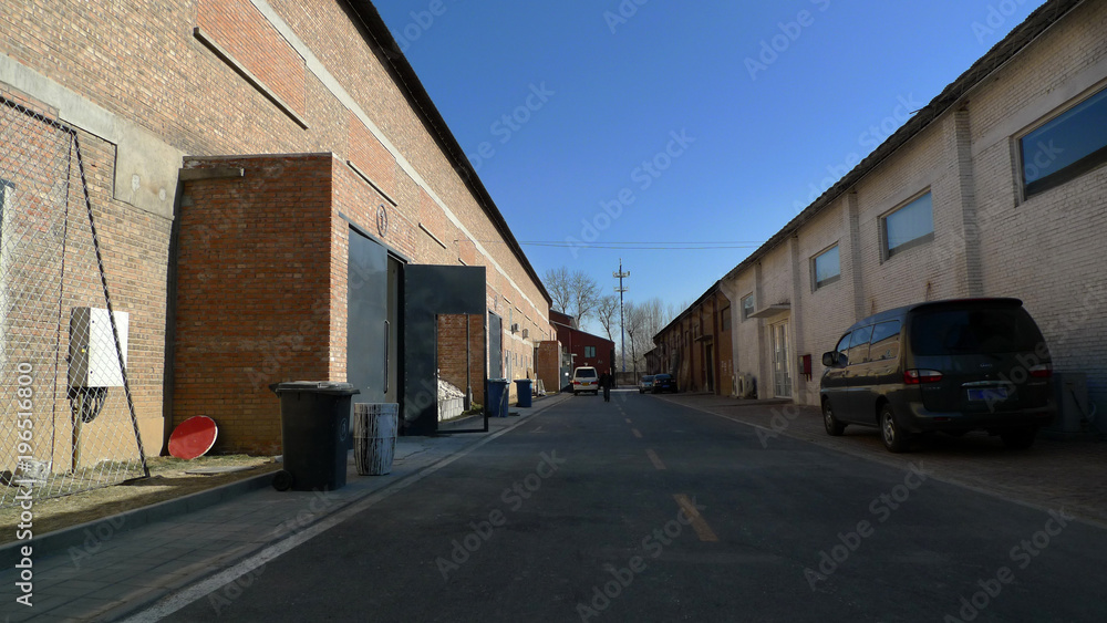 Beijing, China, Studio Shooting Base, is a film factory of an old factory building reconstruction Beijing, China, Studio Shooting Base, is a film factory of an old factory building reconstruction