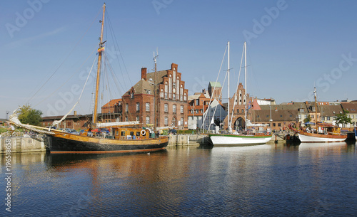 Der Hafen von Wismar, Meckl...