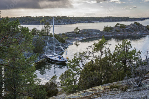 Segelyachten im Stockholmer...