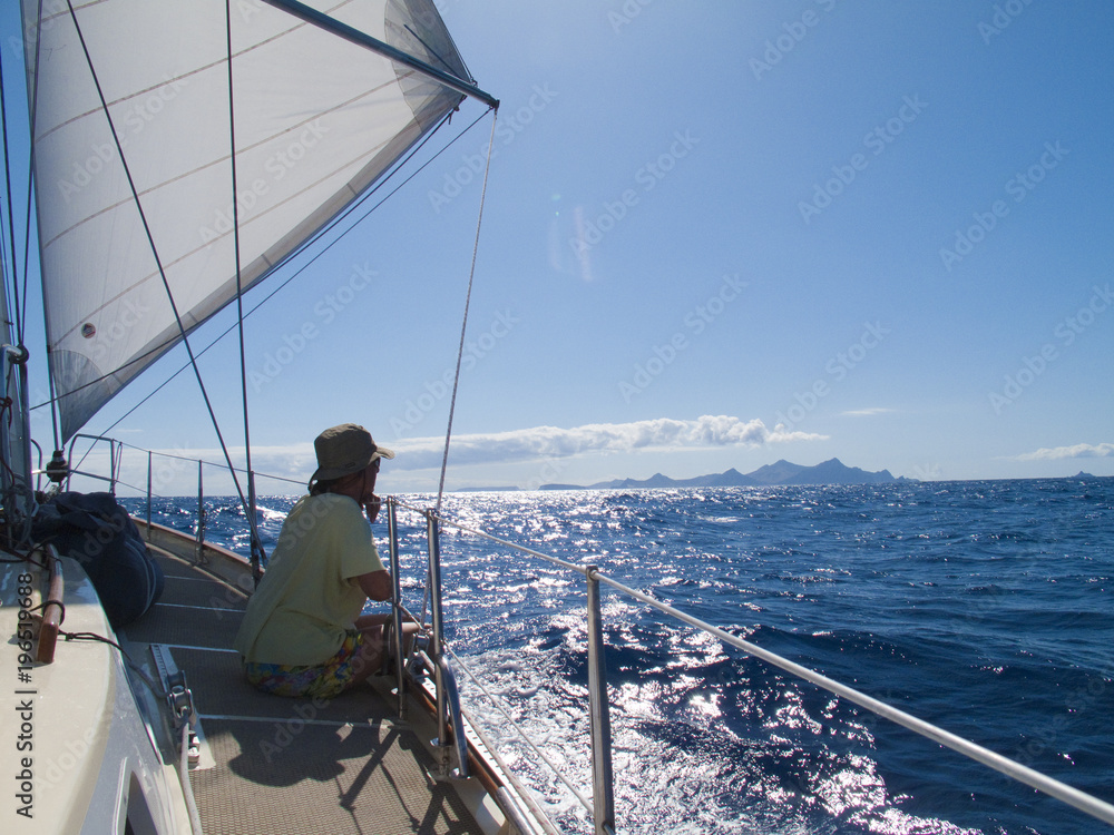 Φωτογραφία Segelyacht in der Ansteuerung von Porto Santo, Madeira Archipel, Portugal