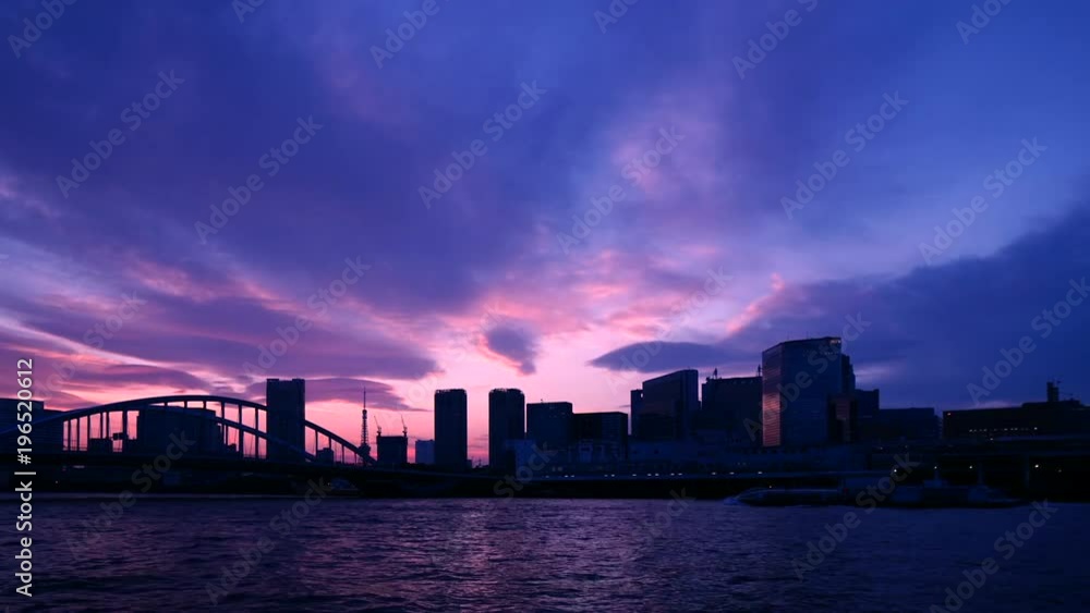 custom made wallpaper toronto digital東京タワーと築地・タイムラプス