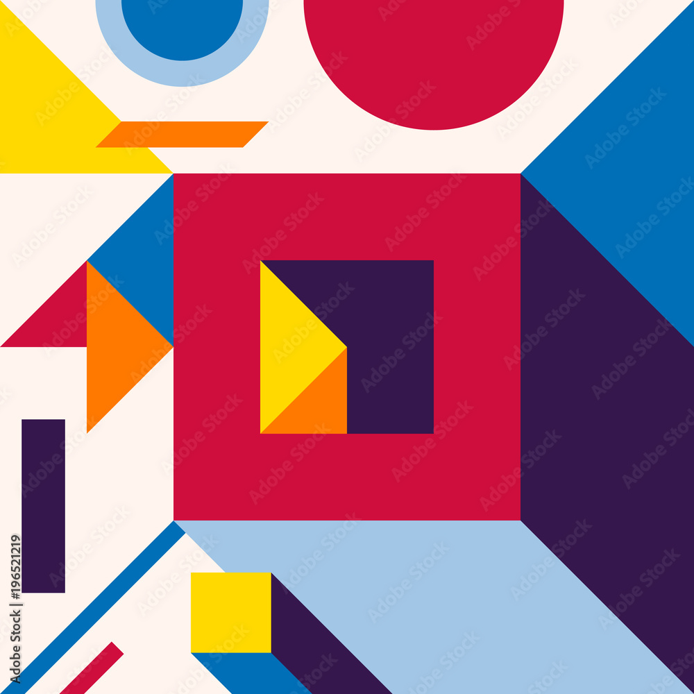 Abstract modern geometric background. Composition 12 Abstract modern geometric background. Composition 12