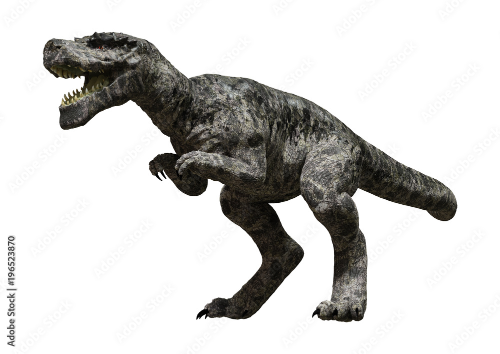 Fototapeta premium 3D Rendering Dinosaur Tyrannosaurus on White