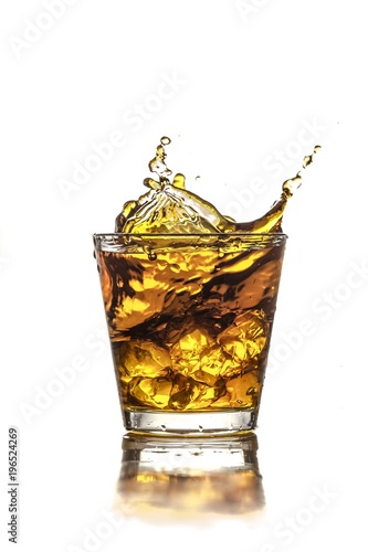 Whiskey Splash in a Glass