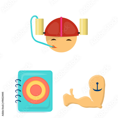 Pub, interior and equipment cartoon icons in set collection for design. Alcohol and food vector symbol stock web illustration.