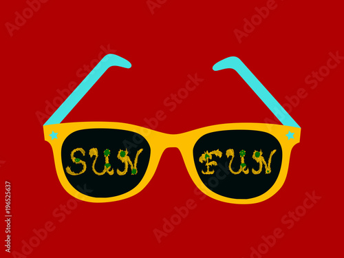 Fun in the Sun Happy Summer Vector