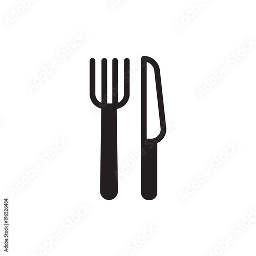 fork and knife filled vector icon. Modern simple isolated sign. Pixel perfect vector illustration for logo, website, mobile app and other designs