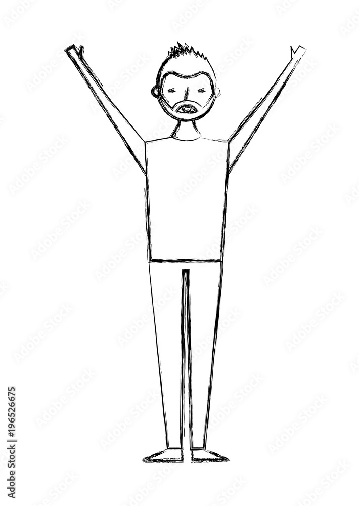 young people male man in casual clothes vector illustration sketch design young people male man in casual clothes vector illustration sketch design