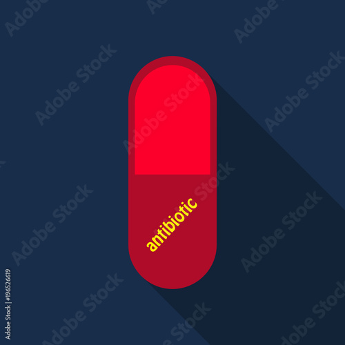 capsules info graphic. Painkillers, antibiotics, vitamins, amino acids, minerals, bio active additive, sports nutrition. Icons of medicament. Medical illustration