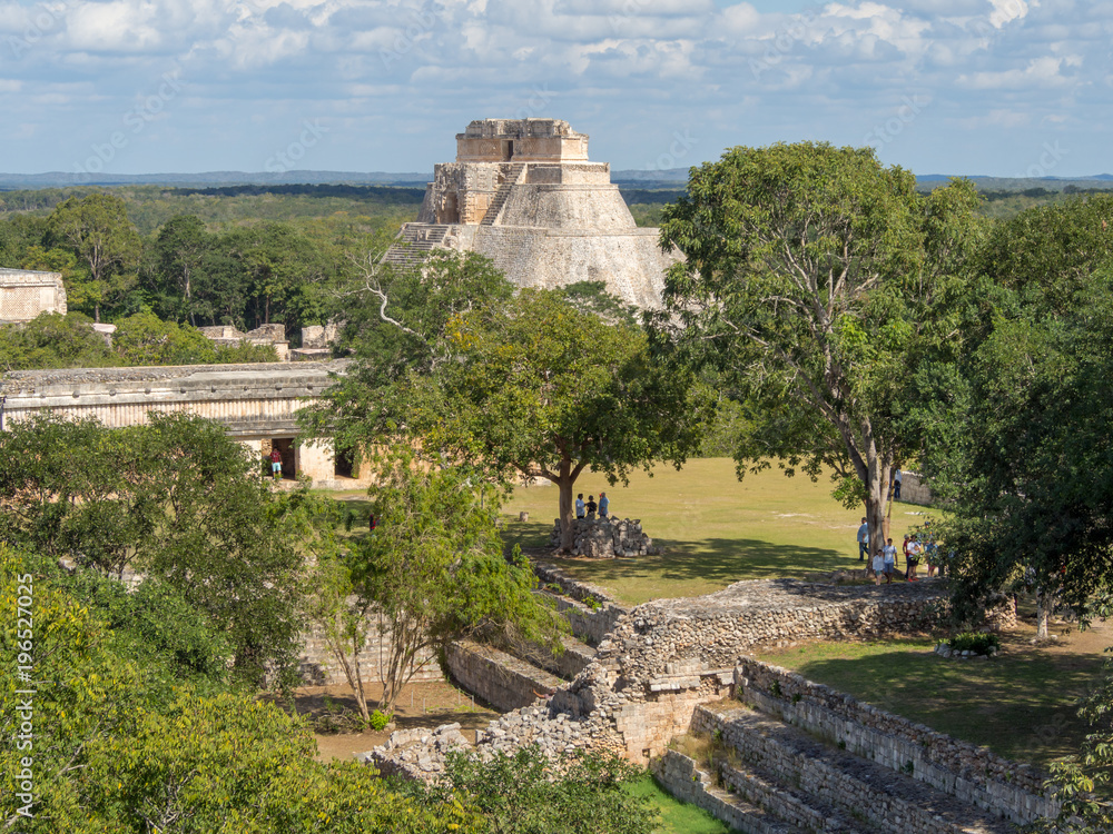 Uxmal, Merida, Mexico, South America - January 2018: [The great pyramid ...