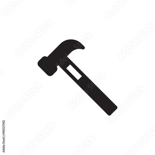 hammer, building tool filled vector icon. Modern simple isolated sign. Pixel perfect vector illustration for logo, website, mobile app and other designs