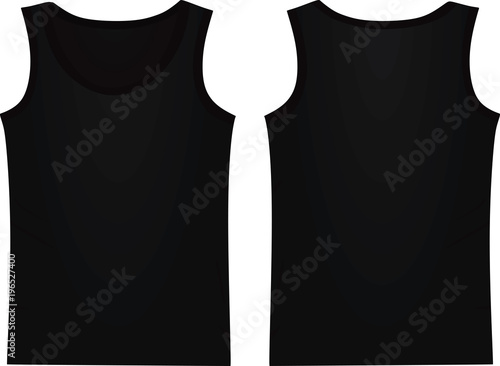 Black top tank. vector illustration