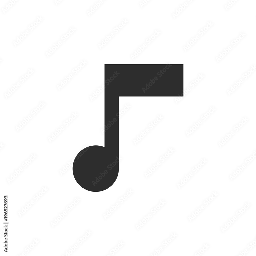 Music notes, song, melody or tune flat vector icon for musical apps and websites Music notes, song, melody or tune flat vector icon for musical apps and websites
