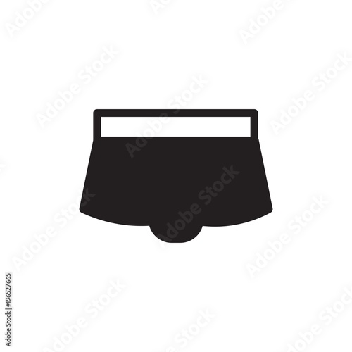 boxer pants filled vector icon. Modern simple isolated sign. Pixel perfect vector  illustration for logo, website, mobile app and other designs