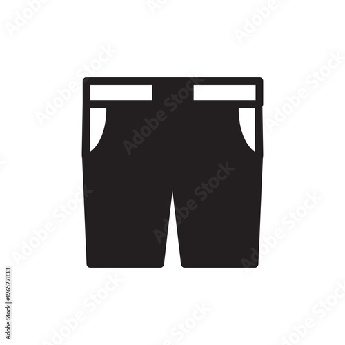 shorts with pocket filled vector icon. Modern simple isolated sign. Pixel perfect vector illustration for logo, website, mobile app and other designs