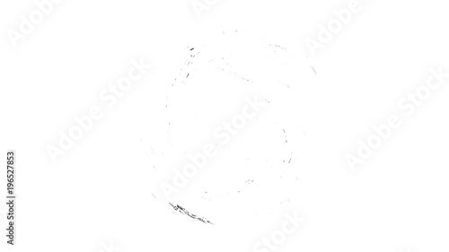 Grunge brush stroke. Abstract hand - painted element. Underline and border design. Seamless looping background. 4K