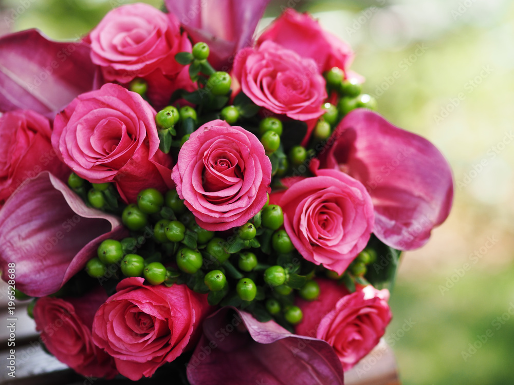 Obraz premium still life with wedding bouquet