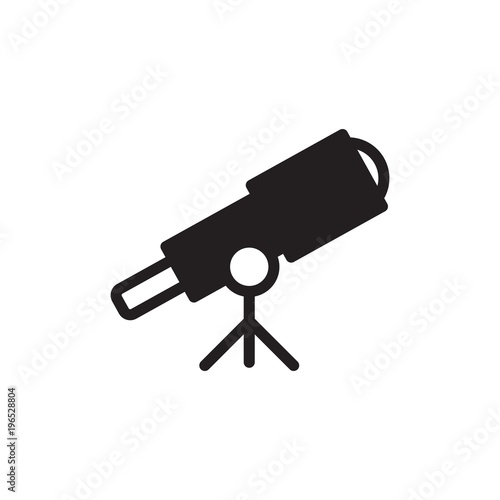 telescope filled vector icon. Modern simple isolated sign. Pixel perfect vector illustration for logo, website, mobile app and other designs