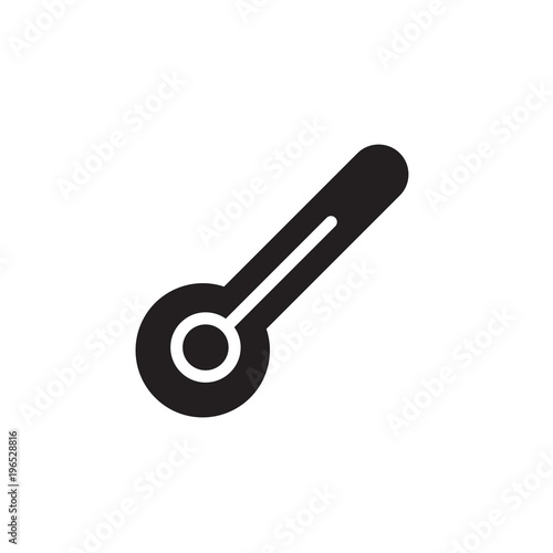 thermometer filled vector icon. Modern simple isolated sign. Pixel perfect vector  illustration for logo  website  mobile app and other designs
