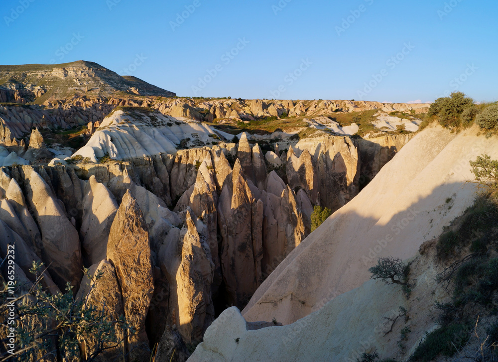  unusual landscape of Cappadocia. Turkey