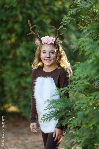 Little Girl Deer Costume for Halloween