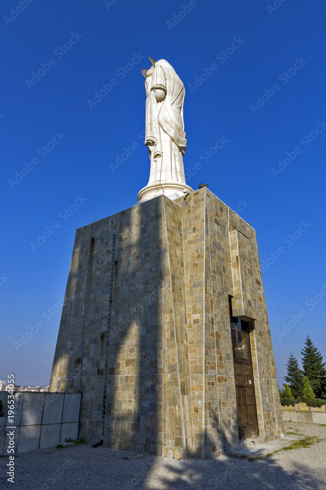 The biggest Monument of Virgin Mary in the world in City of Haskovo, Bulgaria
